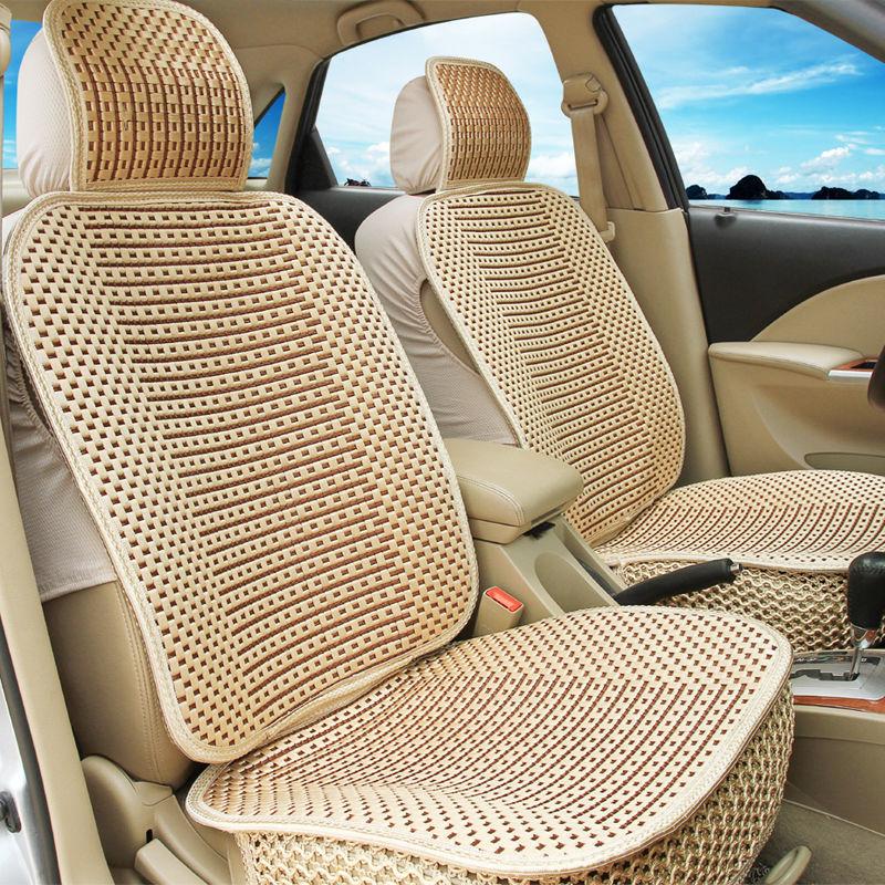 Car Cushion Summer Cool Cushion Five-seat Ice Silk Cushion Seat Cover Car Full Four Seasons Cushion Soft Fart Cushion