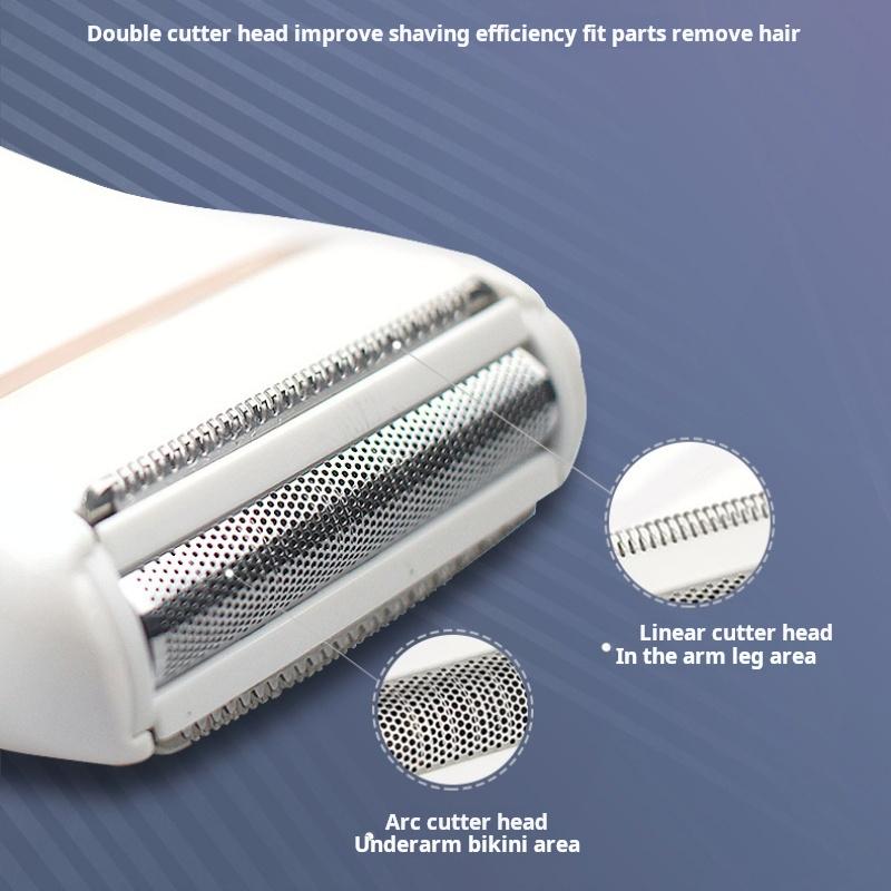 Women's Shaver Electric Hair Remover Liquid Crystal Waterproof Rechargeable Razor Body Hair Armpit Hair Leg Hair Shaving Machine