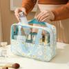 Women's Makeup Bag  3pcs Set Macaron Printed Wash Bag Travel Essential Portable Storage Bags Waterproof Cosmetic Bag Bath Bags