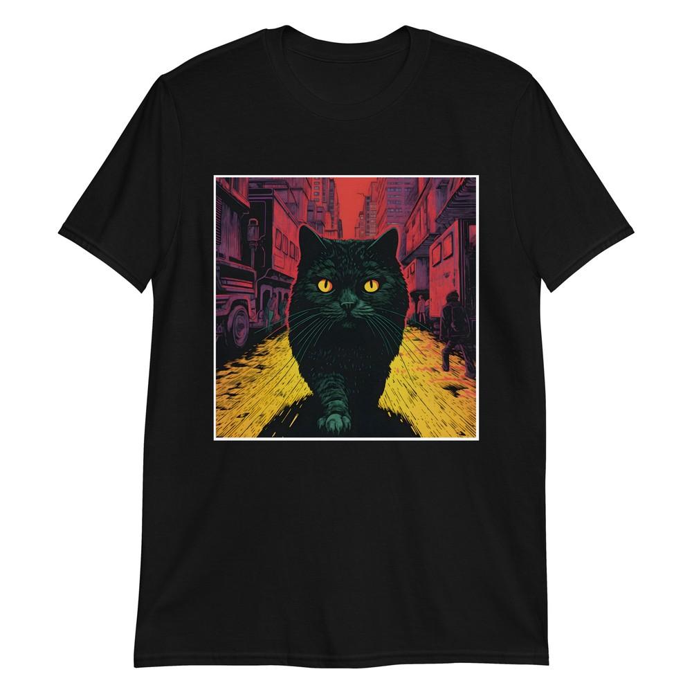 

Urban Feline: Giant Cat in Cityscape T-Shirt 4XL