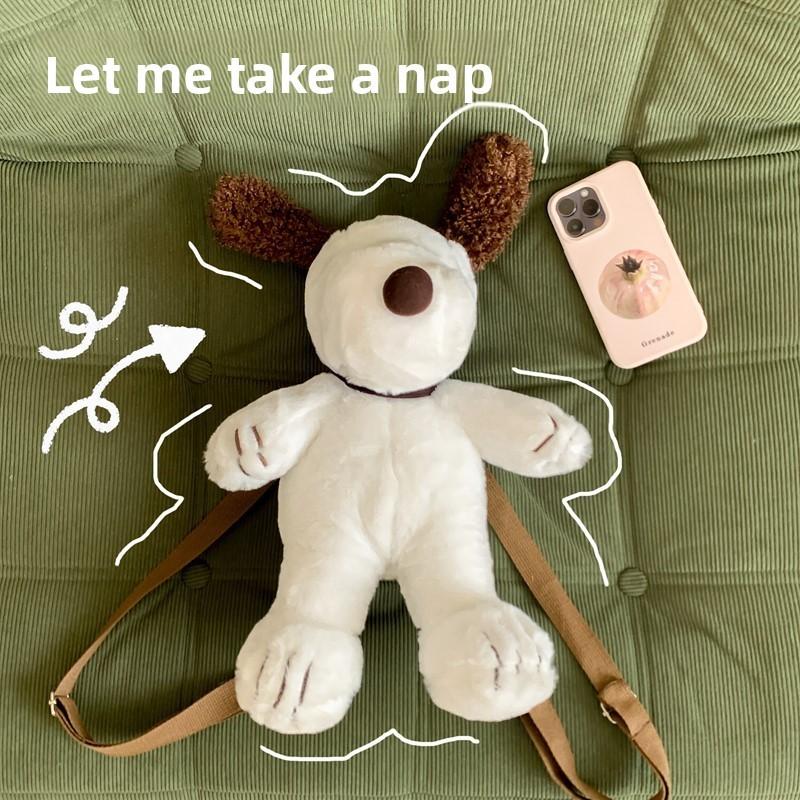 Backpack Plush Adorable With Zipper And Embroidery Design Daily For