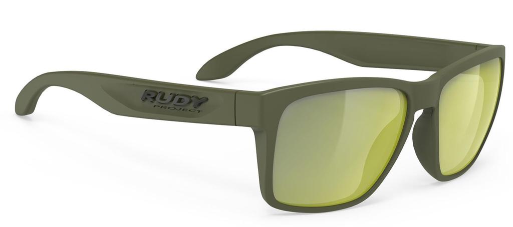 RUDYPROJECT Spinhawk Okulary przeciwsłoneczne z oliwkowymi soczewkami, mostek, zauszniki 133 mm, matowe/laserowo zielone, SP313213-0000, szerokość 60 mm, szerokość 17 mm, długość