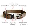 UltraKey Tactical Adjustable Security Military Heavy Duty Rescue Belt for Outdoor Sports and Adjustable Belt, Hunting, Brown,
