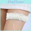 Lace Wedding Garter Pearls Faux Bowknot Floral Lace Garter Stretch Leg Garter Belt Bride Accessories For Women