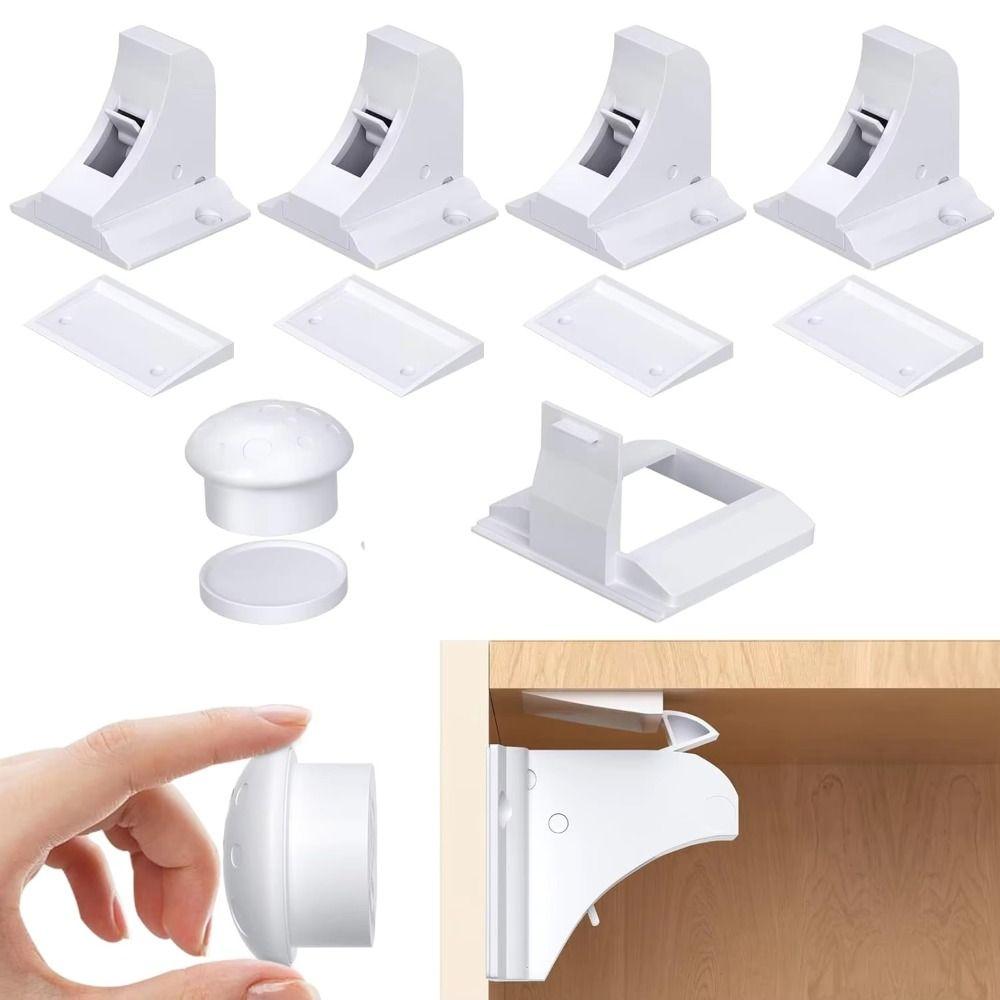 Invisible Lock Baby Safety Lock Screw Fixed Invisible Magnetic Locks Baby Proofing