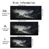 Black Landscape Mouse Pad Xxl Computer Accessories Office Game Table Mats Rubber AntiSlip Gaming Keyboard Mousepads Desk Pads