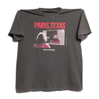 Tričko Paris Texas Wim Wenders Film z roku 1984 Criterion Collection Avantgardní Art House Film Německý Filmař Vybledlé Těžké Tričko
