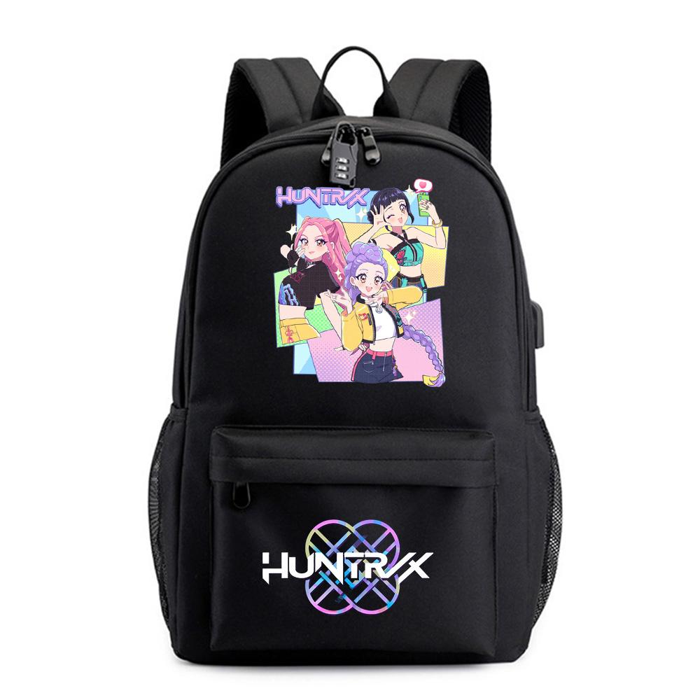 Anime Tecknad Kpop Tryckt Ryggsäck för Tonåring Student Flicka Pojke Bokväska Skolväska Kvinnor Stor Kapacitet Resväska Barn Gåva Rucksak