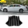 Pillar Posts For Cadillac XTS 2013-2018 Black Set Door Trim Mirror Cover Kit 6P