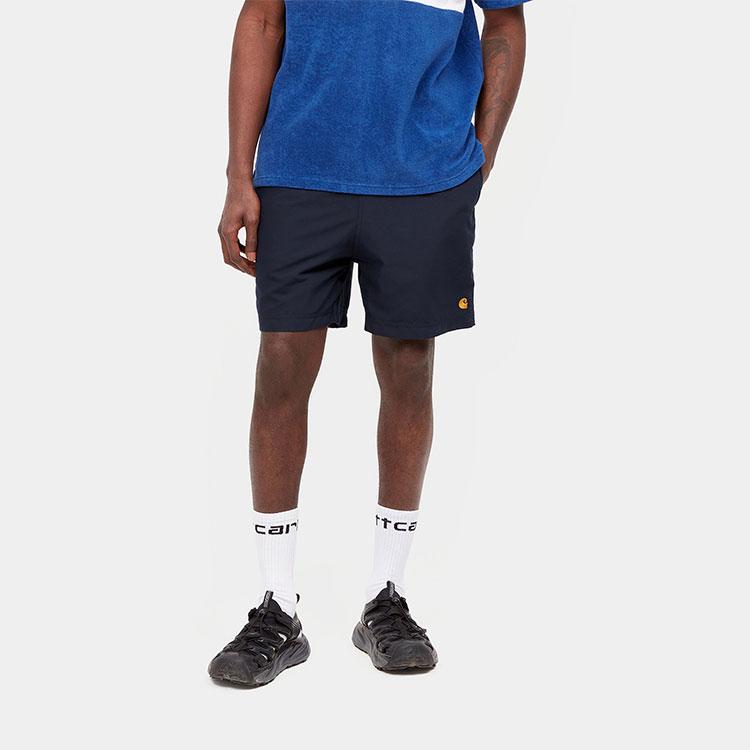 Carhartt WIP Logo Drawstring Casual Shorts Men Shorts I026235-00H-XX