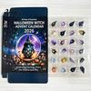 24 Days Countdown Surprise Coastal Gnome Advent Calendar, 24Pcs Acrylic 2D Sea Glass Ornament Set Creative Dwarf Hanging Pendants with String,