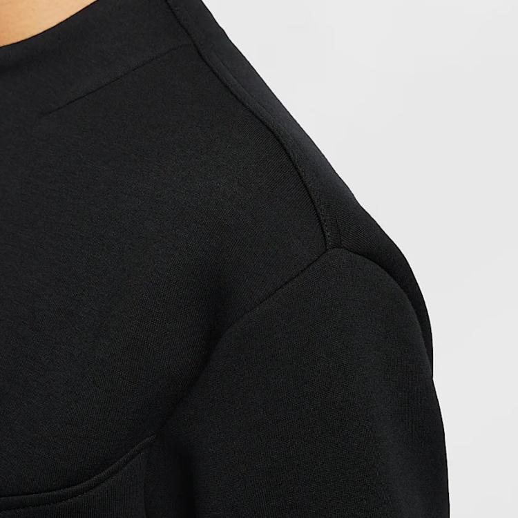 Nike Sportbekleidung Tech Fleece Damen Cropped 1/2-Reißverschluss Oberteil HJ1032-010