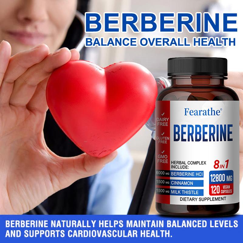 Berberina e Cannella di Ceylon 6000 mg 120 capsule Salute del Cuore e Immunità