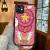 Anime C-CardcaptorS S-Sakura For IPhone 16 15 14 13 12 11 Pro Max X XS MAX Plus Translucent Black Phone Cover
