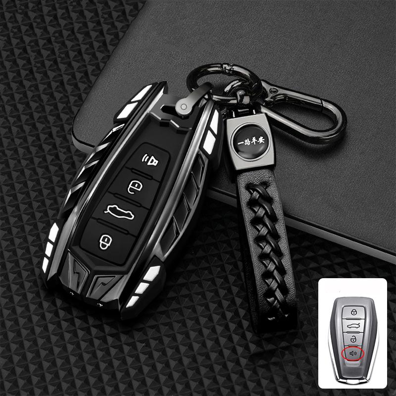 Zinc Alloy Car Key Case Cover For Geely Okavango Coolray Atlas Monjaro Tugella Emgrand GT S Proton X50 X70 Remote Fob Holder