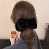 Plush Bow Meatball Shaped Head Grab Clip Women's Back of The Head High End Feeling New Style of Hair Clip Hair Fashion Accessory
