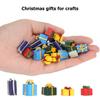 Mini Christmas Ornaments Educational Doll House Christmas Present Boxes Resin Portable 5 Colors for 1:12 Dollhouse