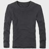 Herren V-Ausschnitt Winter Thermo Langarm Top, Plus Samt, Slim-Fit, Zum Drunter- oder Überziehen