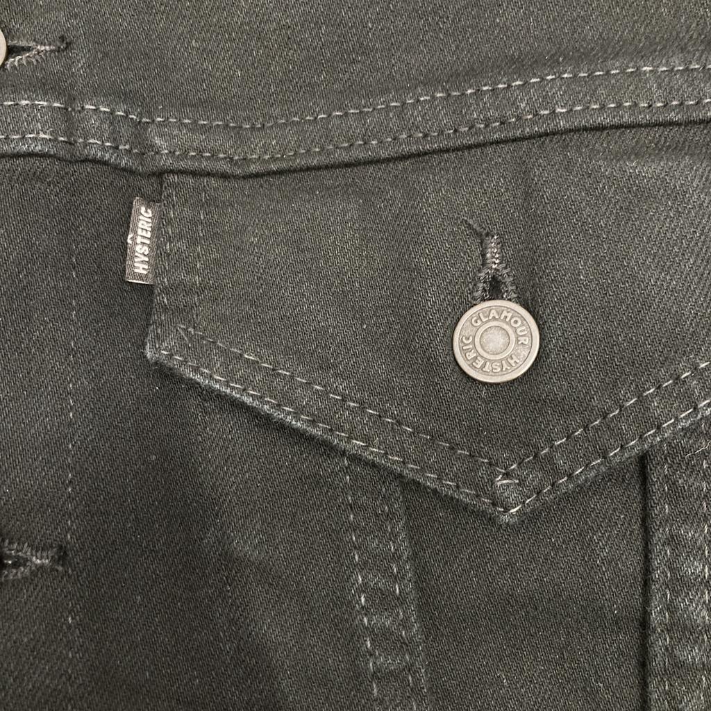 HYSTERIC GLAMOUR [22AW] KINKY JEANS 02223AB16 3rd Denim Jacket XL blackUsed