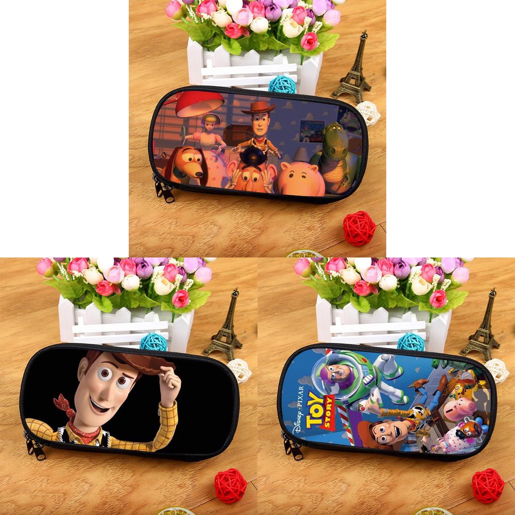 Toy Story Stor Kapacitet Nylon Pennskrin Med Flera Fack För Studenter Och Barn