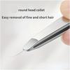 Professional Beauty Tool for Facial Hair Manicure Tool Flat Opening Ouriner Eyebrow Tweezers Stainless Steel Eyebrow Forceps