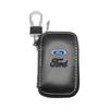 HZTJ3 Leather Key Wallet Car Key Bag Multi Function Key Case For Ford F-150 Fiesta Focus 2 3 4 Mondeo Ecosport Kuga Fusion Accessories ycbs9