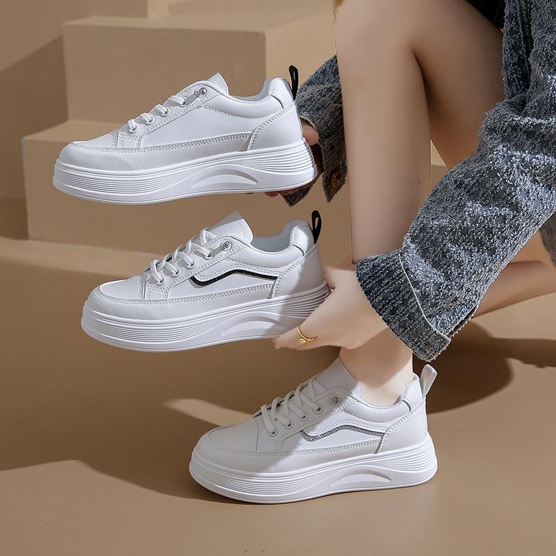 Autumn New Breathable Little White Shoes Female Students Platform Versatile Casual Sports Board Shoes 5