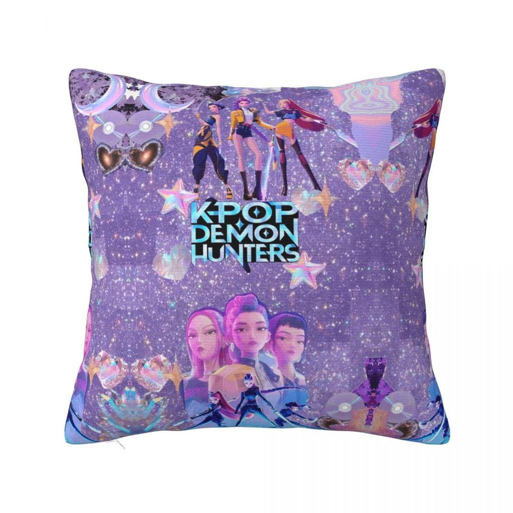 Huntrix Quadratischer Kissenbezug Dekokissen Kpop Dämonenjäger 45*45Cm Kissenbezüge
