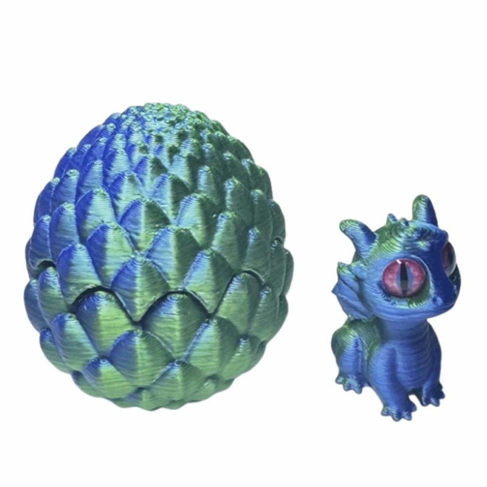 Creative 3D Printed Dragon Egg Mini Artistic Dragon Egg Statue Dragon Figure  Office Ornaments
