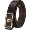 Fashionable Men's Crocodile Pattern Automatic Buckle Belt With Men's Jeans Casual Belt Trendy Men's Business Design Belt