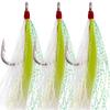 8Pcs/4Pcs Bucktail Teasers Fishing Hook Saltwater Fishing Lures Rig Stainless Steel Fishing Jig Hooks For Catfish Bass