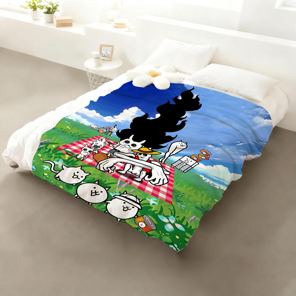 Coperta in Flanella The Battle Cats: Morbido Amico dei Bambini Caldo Antistatico Tutte le Stagioni Lavabile Divano Letto Casa