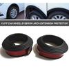 2x Fender Flares Car Wheel Eyebrow Arch Extension Protector Moulding Trim Strip