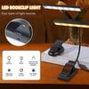 LED Eye Protection Desk Lamp Touch Dimming Reading Night Light Clip-on Flexible Bedside Lamp