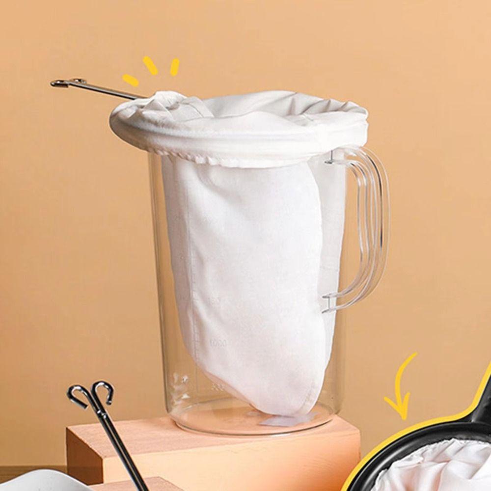 Reusable Mesh Filter Bags Ultra Fine Mesh Tea Strainer Pouch Coffee Filter Sock Bubble Tea