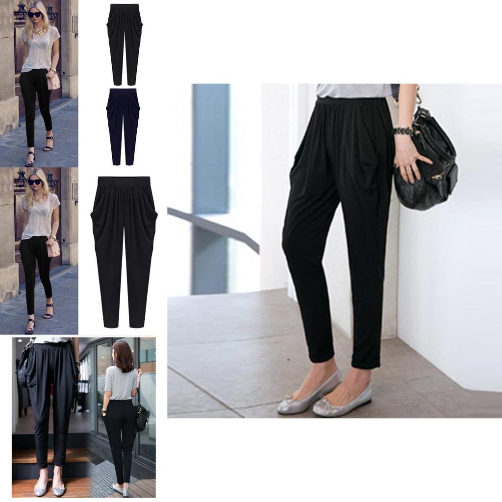 Casual Plus Size Harem Pants For Women With High Waist And Breathable Milk Silk Fabric For Summer Comfort