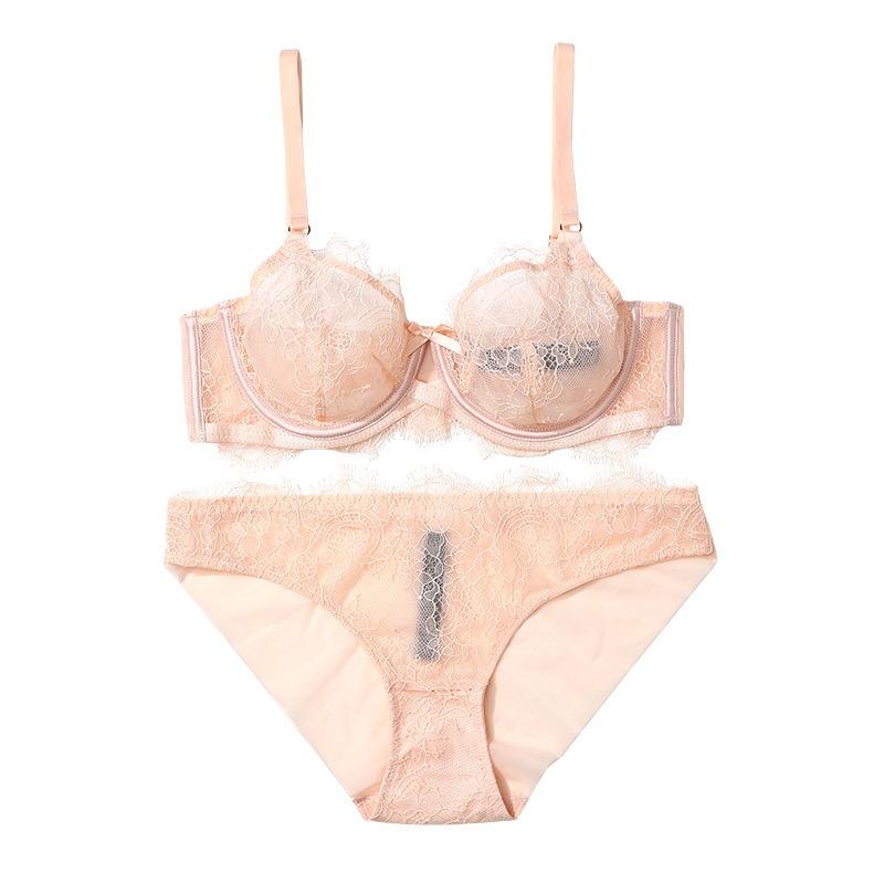 Bras, Underwear Sets, Women's Pure Lace, Big Breasts, Small Gathering Bras, Sexy and Anti-sagging.