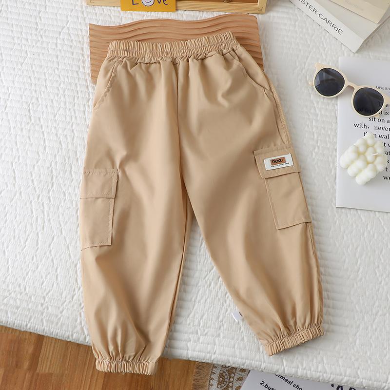 Spring Boys Cargo Jogger Pants Casual Trousers Kids Toddler Comfortable School