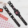 Compatible Silicone Strap for Apple Watch 10/9/8/7, Heart Laser Engraved Design
