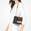 Michael Kors Mk Cece Color Block Chain Flap Crossbody Bag Women Bags Brown Soft-Pink 30T9G0EL2B266