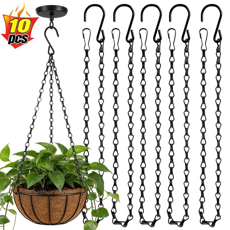 Heavy Duty Hanging Chains With Hooks For Plants Flowers Pot Basket Replacement Indoor Outdoor Metal Chains Hangers Wholesale