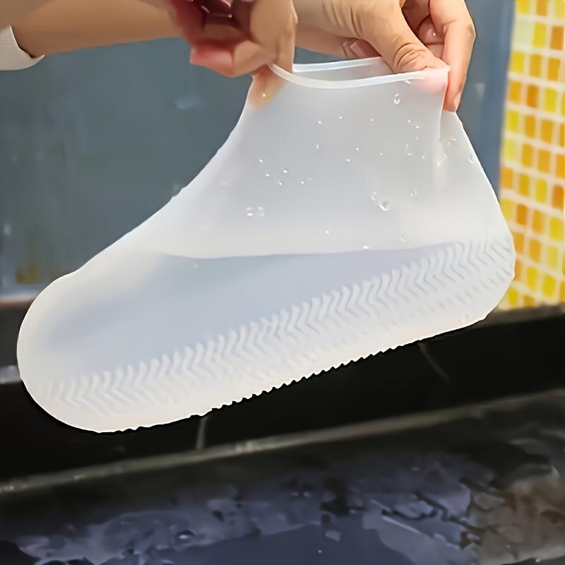Wasserdichte Schuhüberzieher Rutschfeste Regenstiefelüberzieher Verdicktes Latex Verschleißfest Outdoor Regendicht Silikon Stiefelüberzieher für Männer und Frauen.