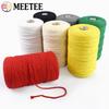 1Roll=200M 3mm Solid Color Cotton Cord for Clothes Sewing Twisted Thread Rope Handmade Gift Decorative Bundled Cords Accessories