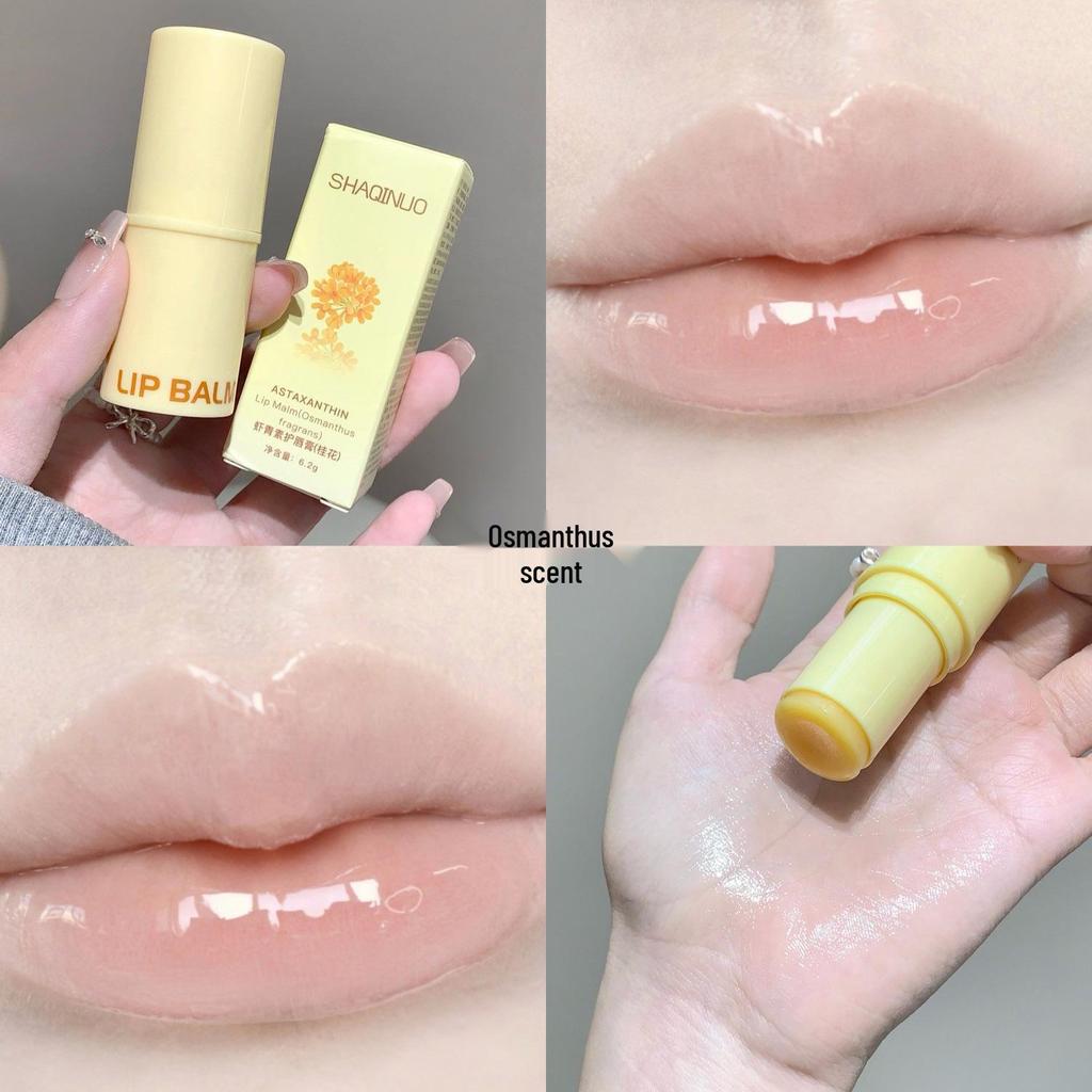 SHAQINUO Astaxanthin Moisturizing Lip Balm - Non-Greasy, Hydrating, Anti-Crack Lip Care Cosmetics.