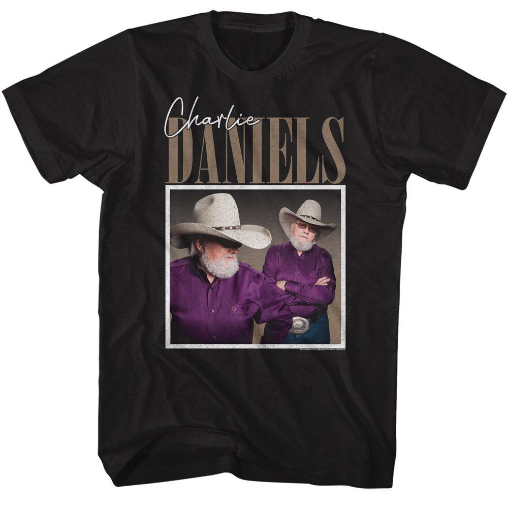 Charlie Daniels Band Two Photos Of Charlie Music Shirt XL