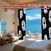 Flat Printing Curtains Without Rod Halloween Ghosts Design Women Is Day Festival Creative Versatile Fabric Curtain Set Of 2 Made Polyester Washable