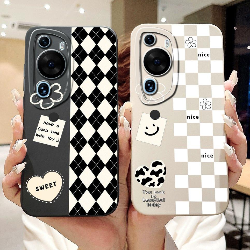 Cover For Huawei P60 Pro P60Art Case TPU 2024 Fashion Luxury Soft Silicone Phone Case For Huawei P60 Camera Protection Bumper
