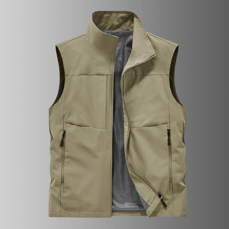 T 30968 Thin Solid Color Vest Jacket