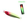Luminous Blue Knife Iron Plate Lure with Double Hooks for Long Casts, Sea & Freshwater Fishing.