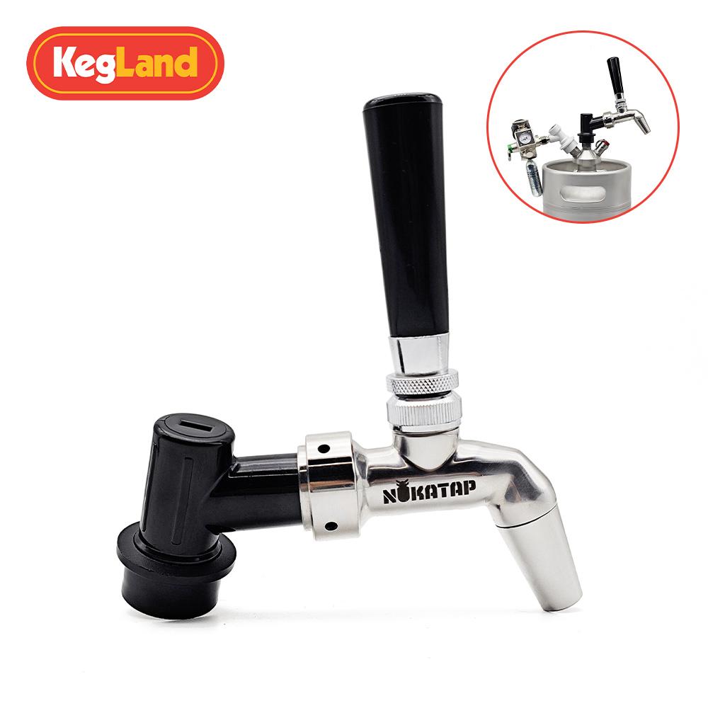 

KegLand NukaTap Stainless Tap Kits Beer Faucet (Free Plastic Handle Included) Home Brewing